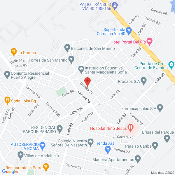 Map of Johanna Hair Institute