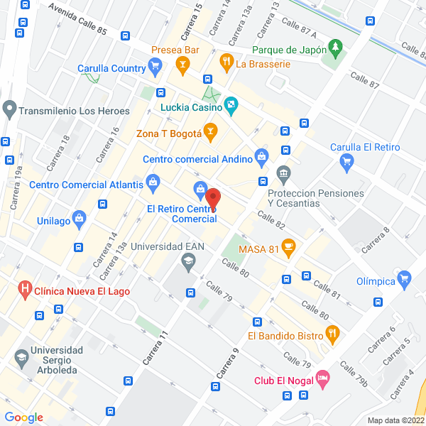 Mapa de Lazo Andino S.A.S.