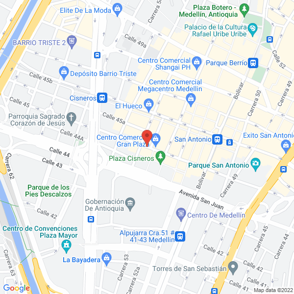 Mapa de Lencería Amador Plaza