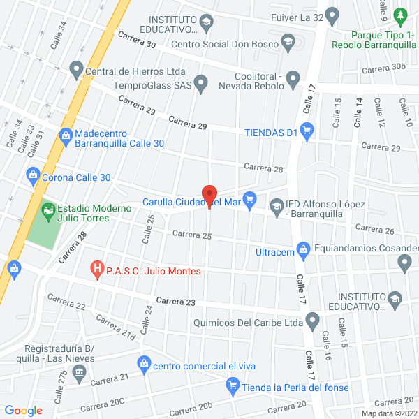 Map of Instituto Técnico De Soledad María Auxiliadora
