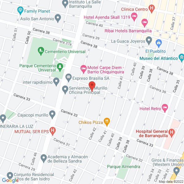 Map of Industrias Min Ltda.
