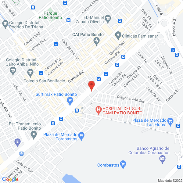 Mapa de Industrias Moreno Y Moreno Ltda.