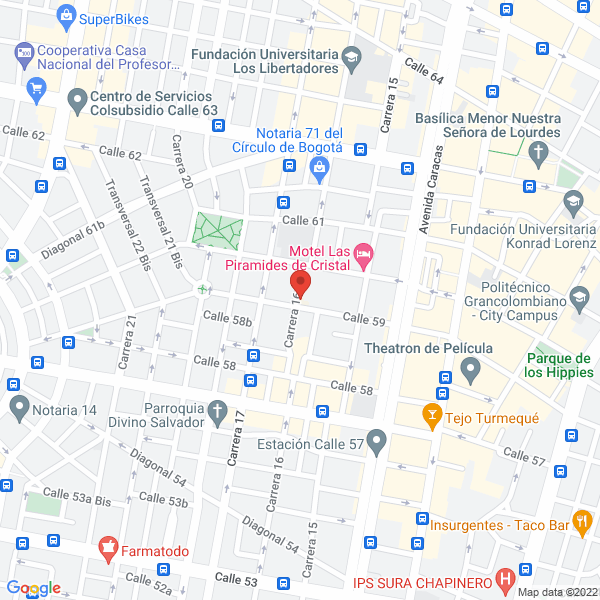 Mapa de Hospiucis S.A Clinica San Felipe Benicio