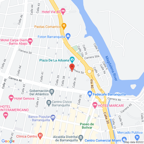 Map of Agencia De Aduanas Isaso S.A. Nivel 1