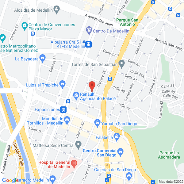 Mapa de Interguayas