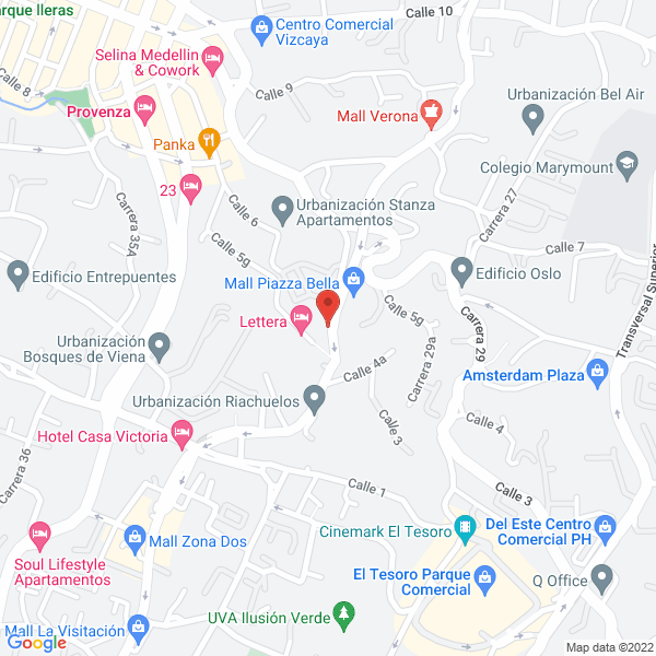 Mapa de Interventoría De Proyectos José María Pardo