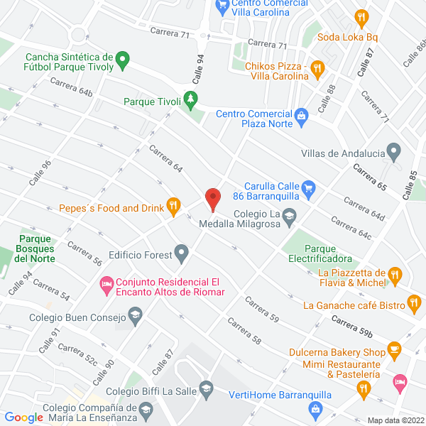 Map of Inurbanas Ltda.