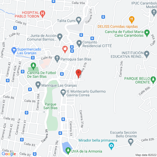 Mapa de Inmunizadora J.A.