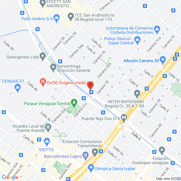 Mapa de Inox Ingeniería