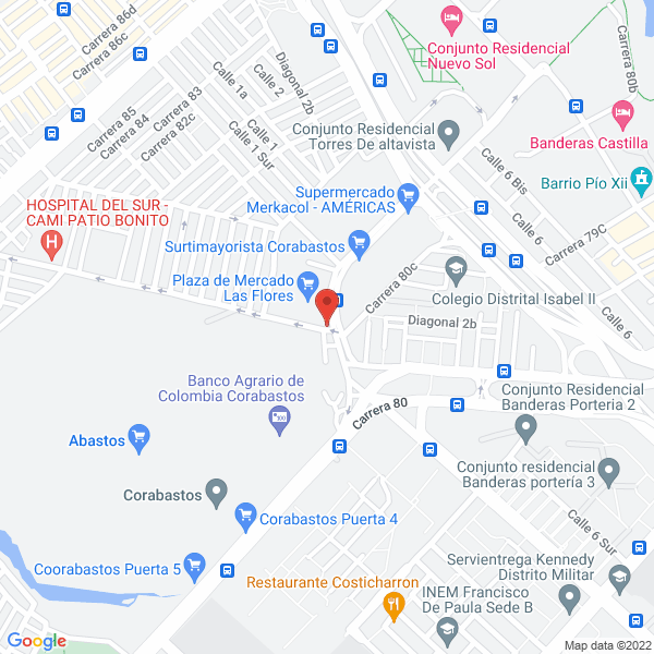 Mapa de Inprolac De Colombia Ltda.