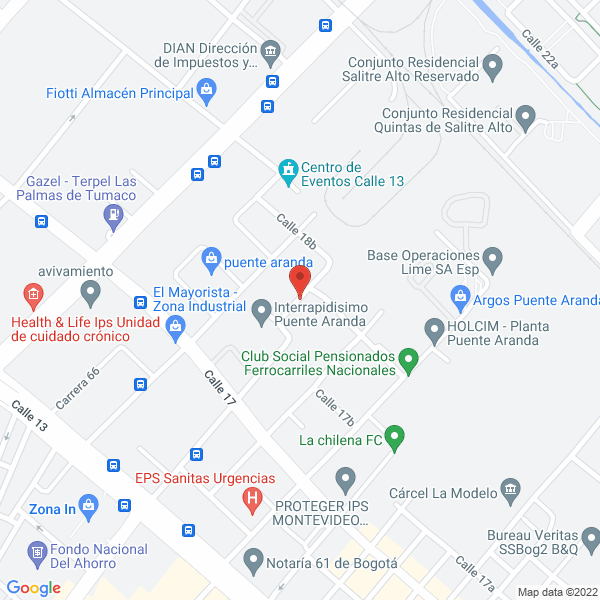 Mapa de Insigne S.A.S.