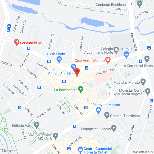 Mapa de Liceo Psicopedagógico Morato