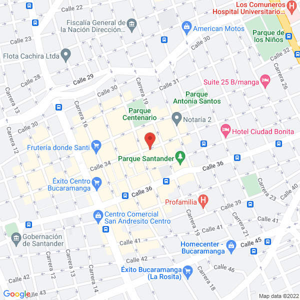 Map of Andino Hotel