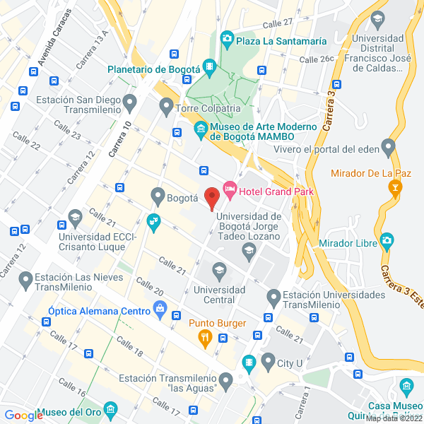 Mapa de Hotel La Sabana