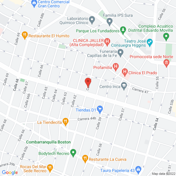 Map of Hotel Las Brisas