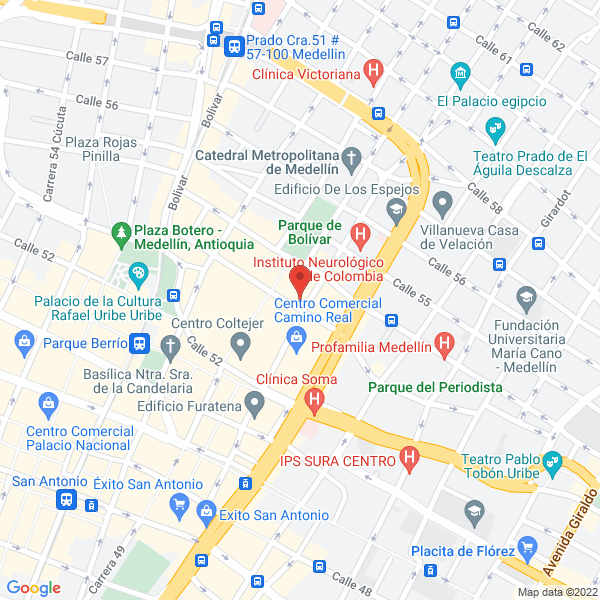 Mapa de Hotel Latino Medellín