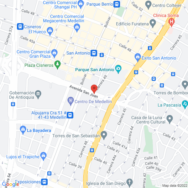 Mapa de Hotel Lucca
