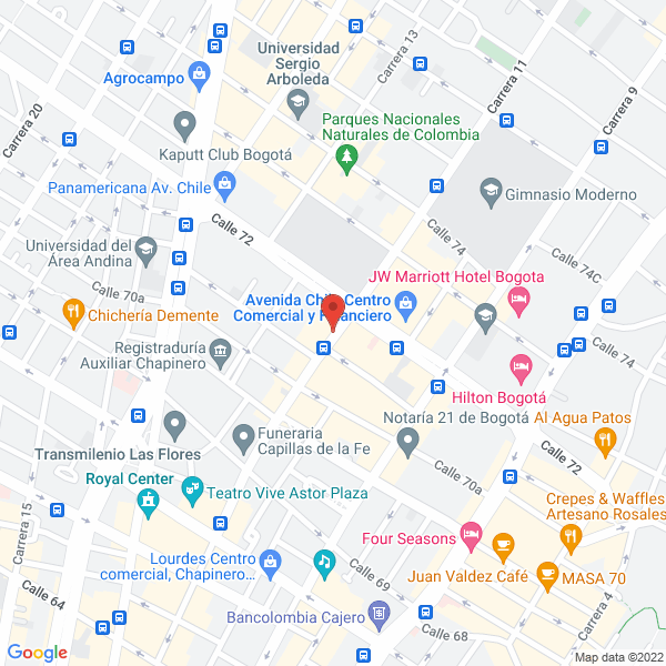 Mapa de L & B Laboralistas S.A.S.