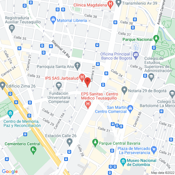 Mapa de Orquesta La 33