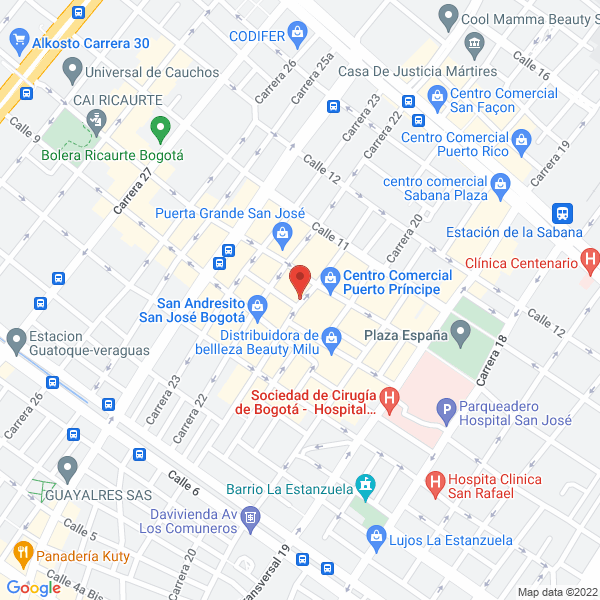 Mapa de La Mantelería