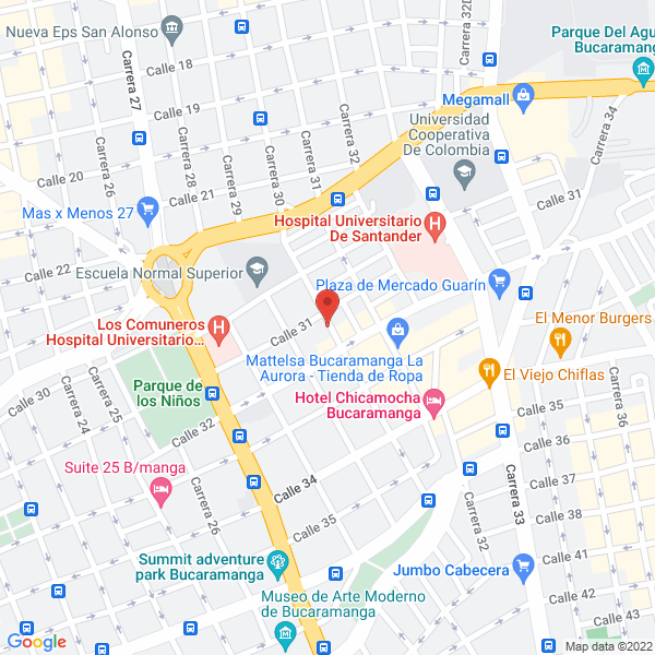Map of La Mía Pizza
