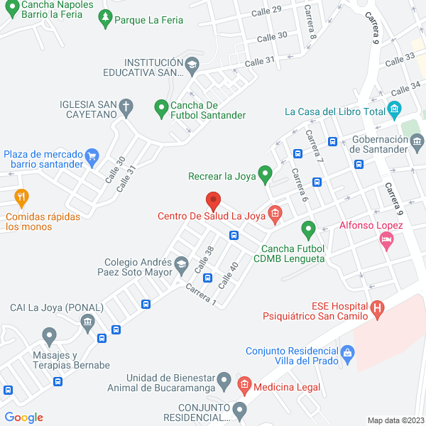 Map of La Payasita Rommy