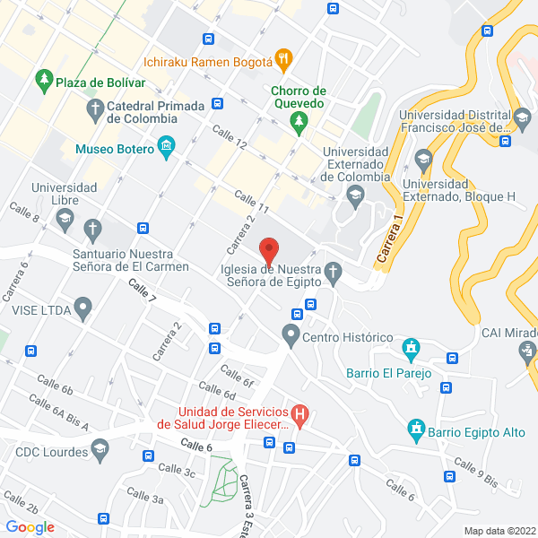 Mapa de La Pequeña Galería Dominical