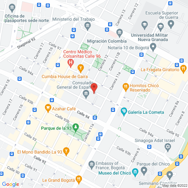 Mapa de La Perla Express