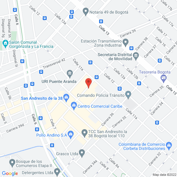 Mapa de Inversiones Castaño & Cia Ltda