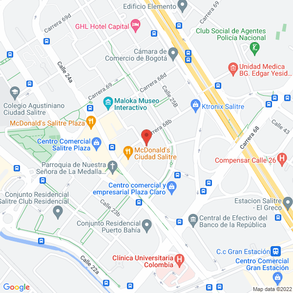 Mapa de Jcb Negocios Internacionales S.A.S.