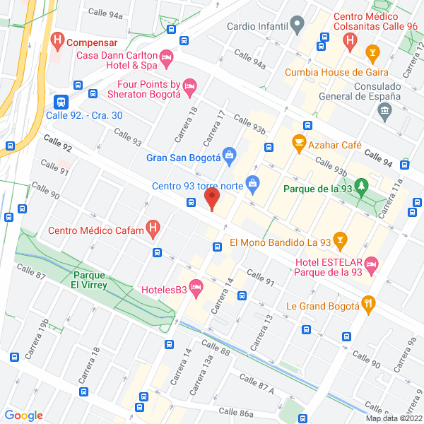 Mapa de Jimenez Ortega Abogados S.A.S.