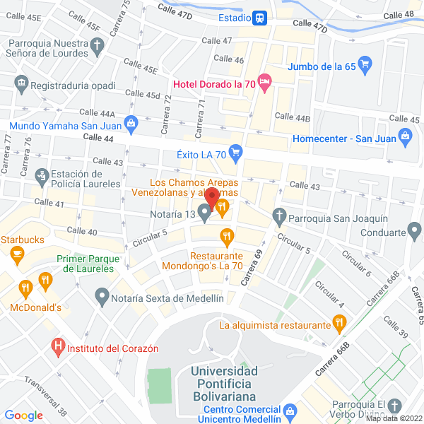 Mapa de JM World Music S.A.S