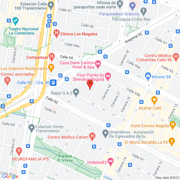 Mapa de Jog Producciones Ltda.