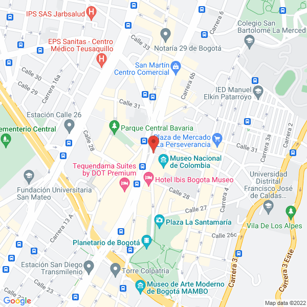 Mapa de Jorge Hernández Rivera & Cía. E.U.