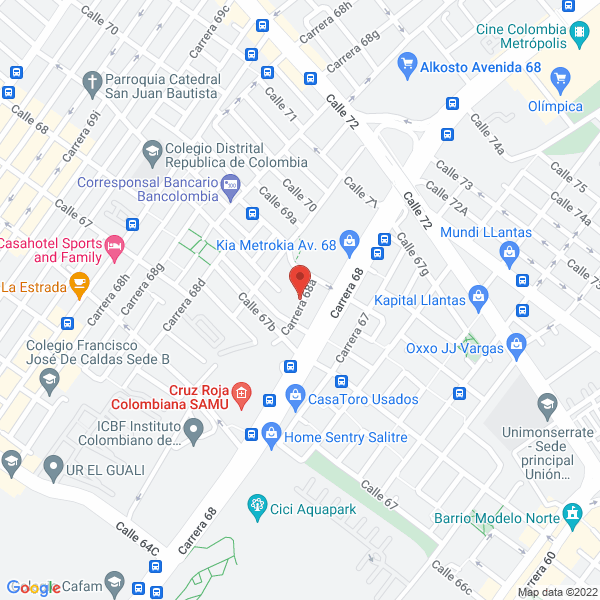 Mapa de Jose Omar Rubiano Diseños En Acero Inoxidable