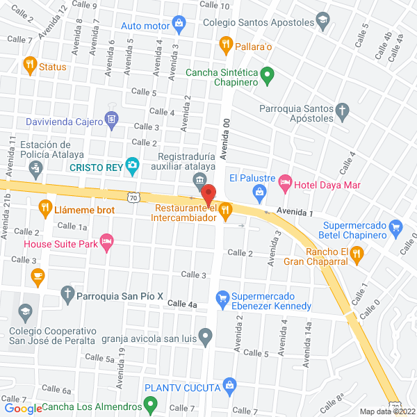 Map of Hotel Restaurante La Casona