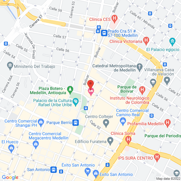 Mapa de Hotel Rincón