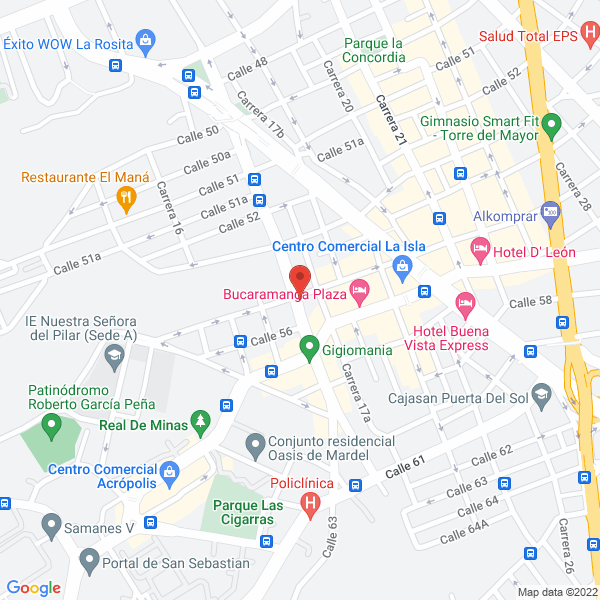 Map of Hotel San Patricio