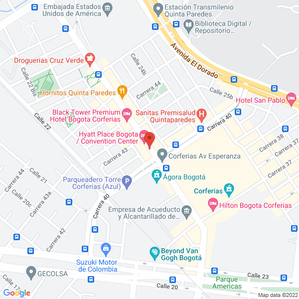Mapa de Hotel Santafé Real