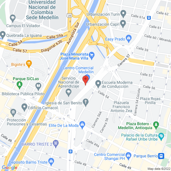 Mapa de Hotel Serymar
