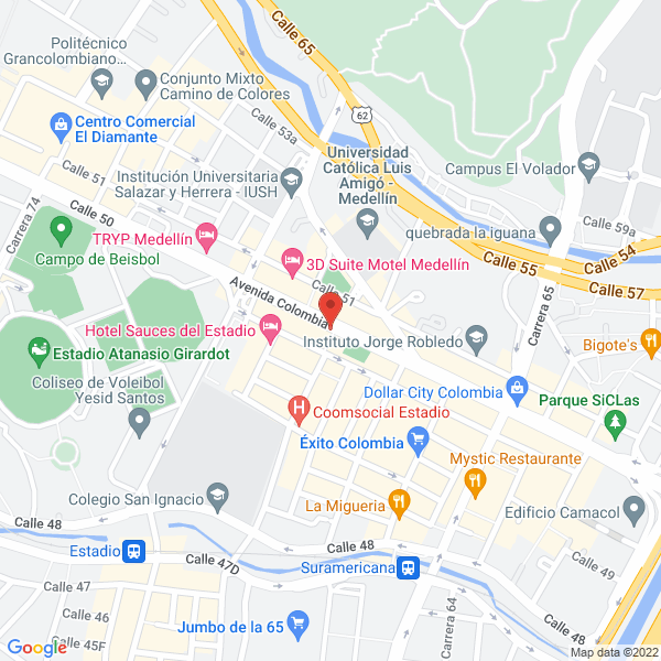 Mapa de Hotel Estadio Plaza
