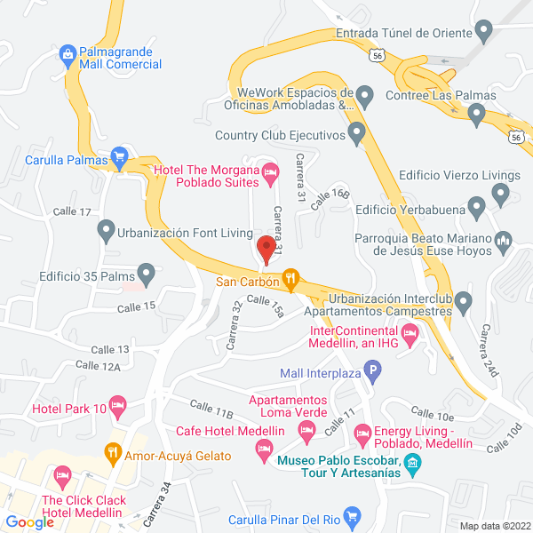 Mapa de Alquiler Limosina