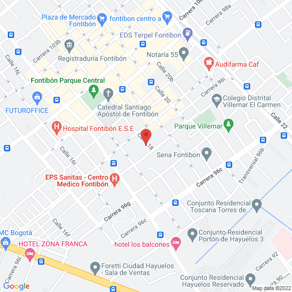 Mapa de Hotel Travel Empresarial