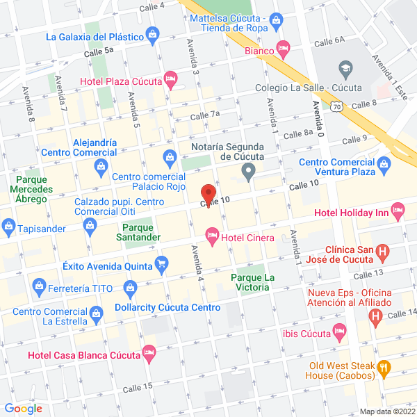 Map of Hotel Vasconia Center