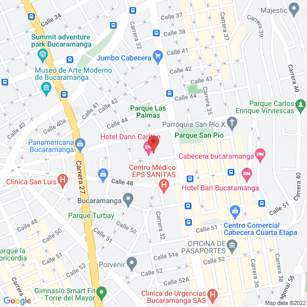 Map of Isc Colombia International Student Center