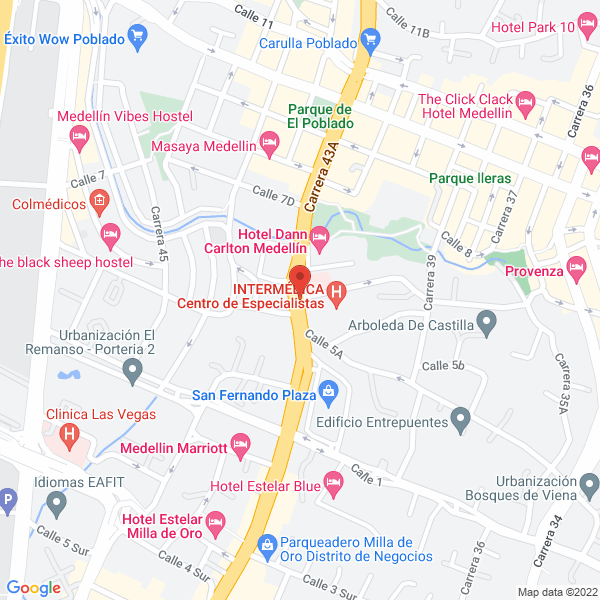 Mapa de La Presidenta Café Concert