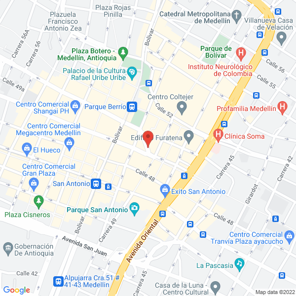 Mapa de La Tipografía Ltda.