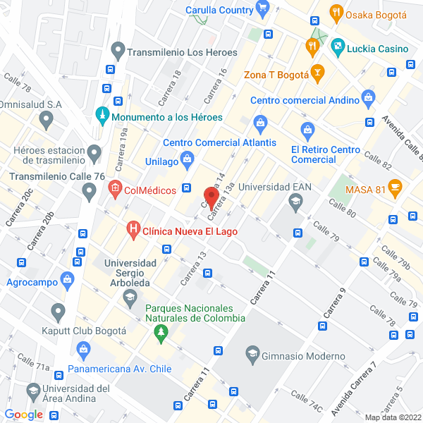 Mapa de Casa Mexicana Express