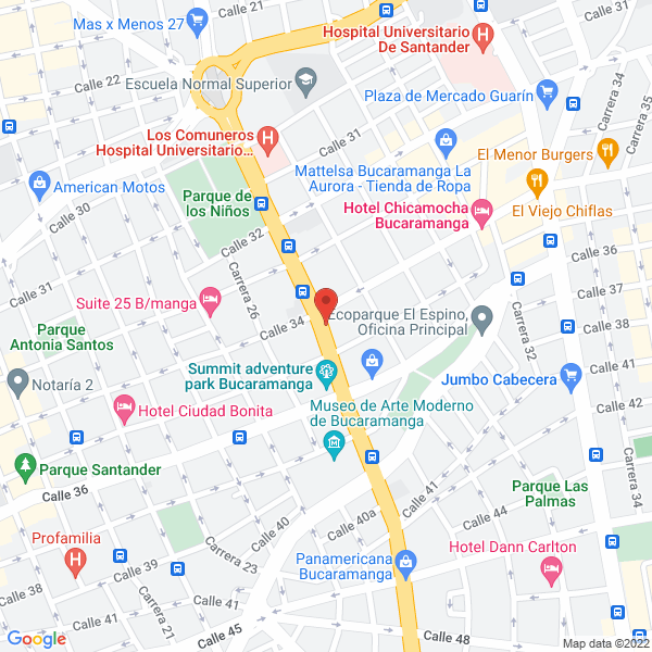 Map of Iglesia Centro Familiar De Adoración