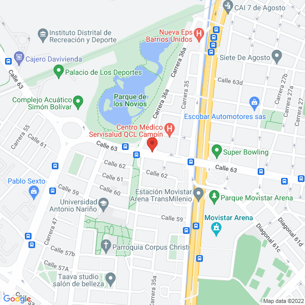Mapa de Comunidad Cristiana Terapéutica El Pacto